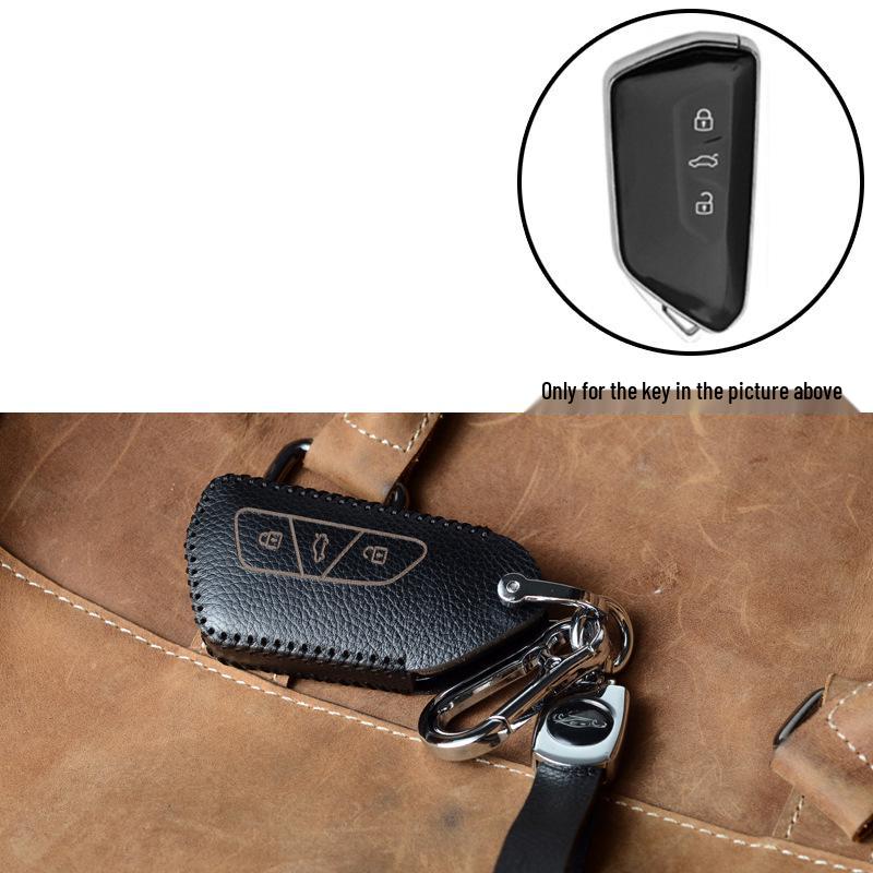 Volkswagen Key Protection Cover: Fits 21 Models, Including New Passat, Magotan, 330GTE, and B8B7 - Genuine Leather
