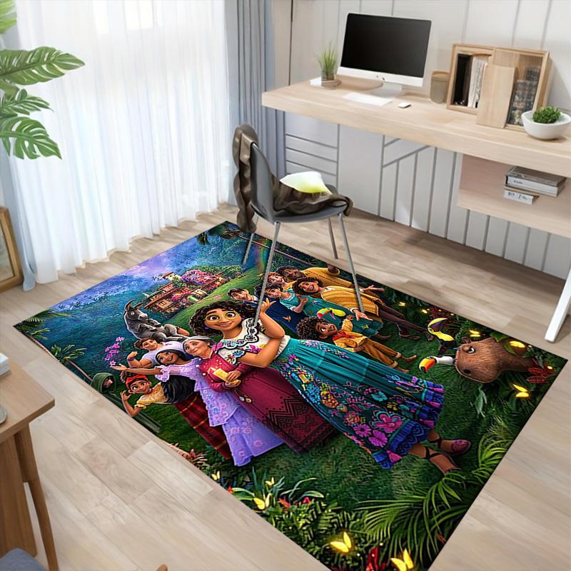 Colorful Family Celebration Carpet For Playroom Bedroom Living Room Sofa Home Decorkids Game Area Rug Nonslip Floor Mat