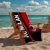 Ultra-Soft Beach Towel with AC Milan Theme,Ideal for Pool - Camping, Diving - Perfect Travel Essential, Vibrant Beach Towel.