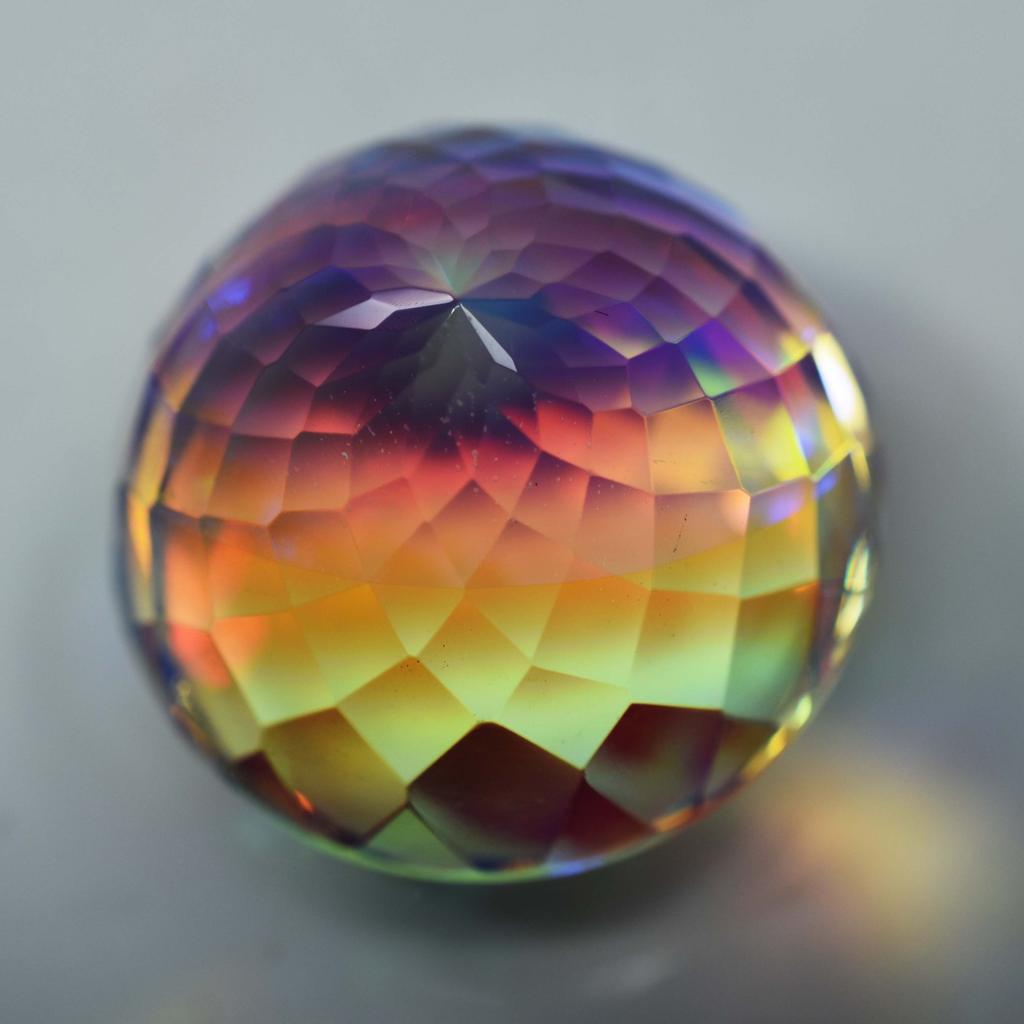 Lab-Created Rainbow Topaz Loose Gemstone 48.90 ct Mystic Round Cut for Jewelry Making and Crafts
