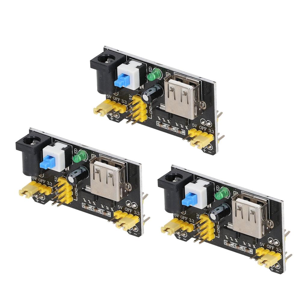3Pcs Breadboard Power Supply Module Voltage Regulator DC 3.3V 5V Dual Channel Output