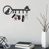 Multifunctional Iron Dog Wall Rack Festive Atmosphere Wall Hanging Coat Hanger Black Organizer Key Holder Clothes