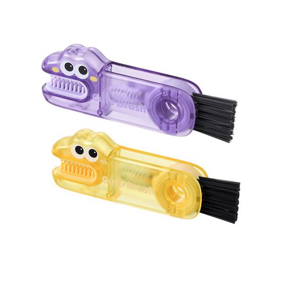 2/3 шт. 3 в 1 Щетки для чистки Мультяшный дизайн Пищевой Нескользящая ручка Щетка для зазоров Портативная Длинная щетина Очиститель для бутылок