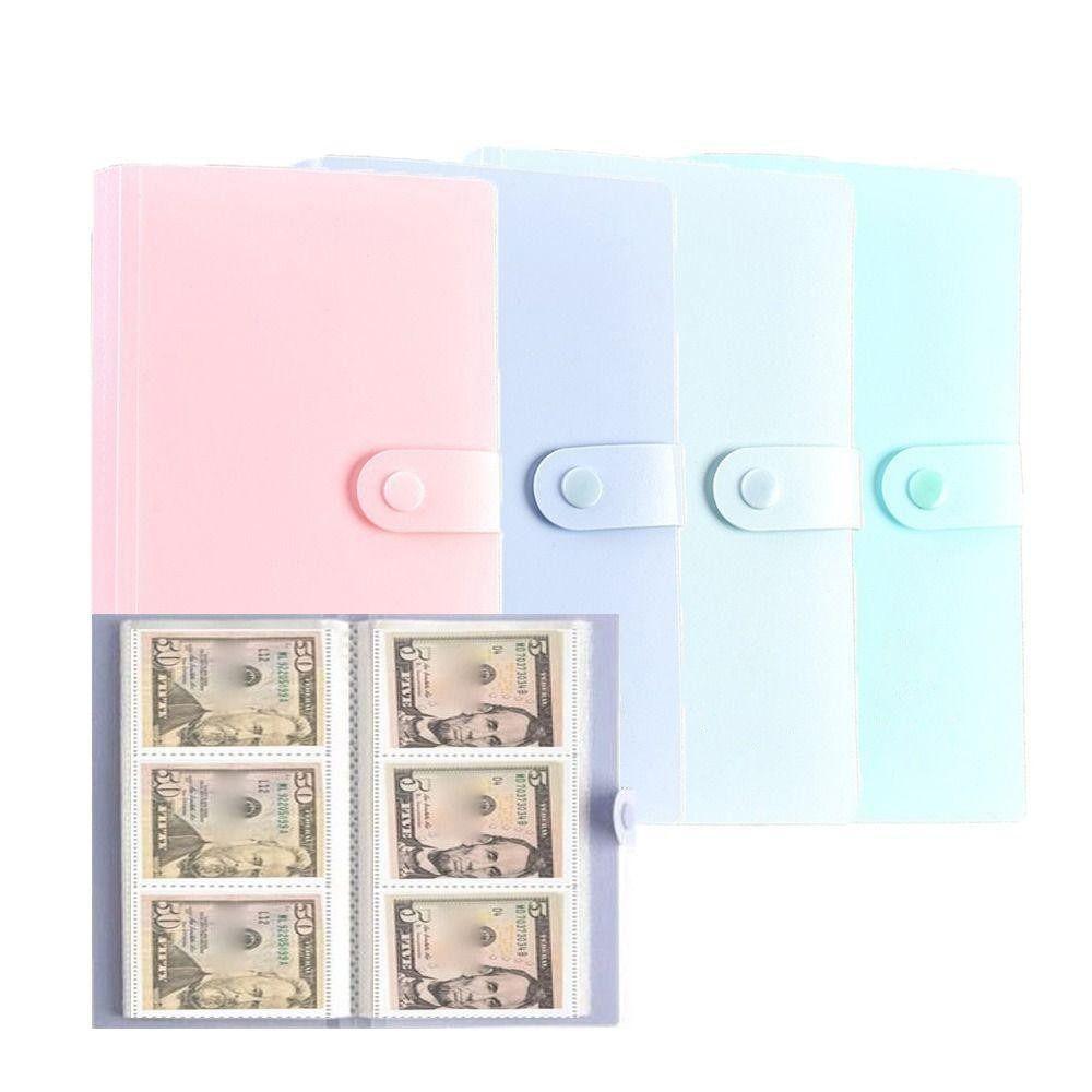 1Pcs Portable Money Savings Challenges Binder Waterproof Budgeting Planner Book Money Album Fun Way