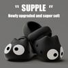 Women's Cute Cartoon Animal Non-Slip Shower Sandals Bathroom Soft Slipper Cat Ears Couples Shoes Cloud Slippers for Women