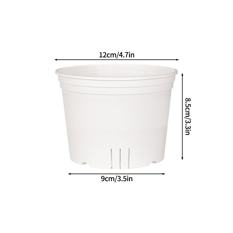 Clear Nursery Pot with Drainage Holes Transparent Plastic Orchid Pots Round Planter Pot Garden Planters for Flowers Succulents