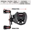 Baitcasting Fishing Reel Ultra Smooth 12+1 Shielded Ball Bearing High Speed 6.3:1 Gear Ratio Reel