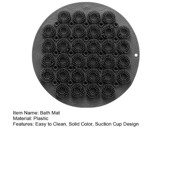 Коврик для ванной, дизайн с присоской, противоскользящий, быстросохнущий, натирает спину, круглая щетка, отшелушивающий массажный скребок для душа, коврик для ног, ежедневное использование
