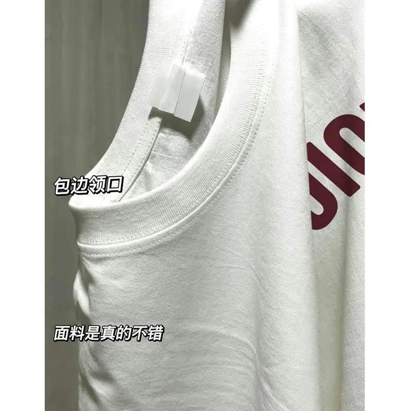 Womens Loose Fit Cotton Short Sleeve T-Shirt White Casual Oversized Top Daily Wear 2026