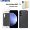 Samsung Оригинальный чехол из жидкого силикона для Samsung Galaxy S23 FE S23FE Шелковистый силиконовый защитный чехол для телефона
