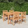 VidaXL 5pcs Garden Dining Set Solid Teak Wood, Garden Furniture, Outdoor Furniture, Table and Chair of 3157185