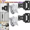 1/2inch Self Closing Spring Hinge Kitchen Cabinet Hinges Furniture Hardware Half Conceal Cover Plate Self Closing Hinges