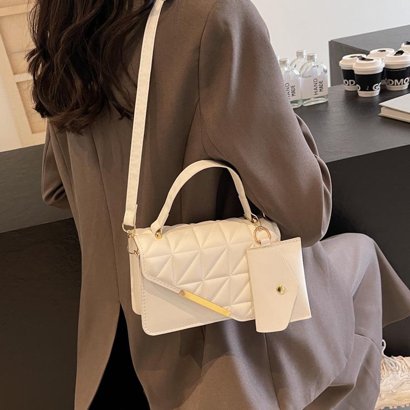 Новая сумка в клетку женская новая модная текстура простая маленькая квадратная сумка зимняя модная портативная сумка-мессенджер