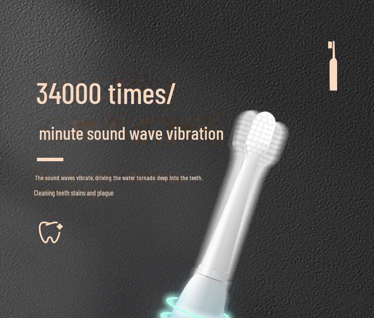 Набор электрических зубных щеток Jian: Аккумуляторные звуковые щетки для взрослых и пар, черные и белые - Бесплатная доставка