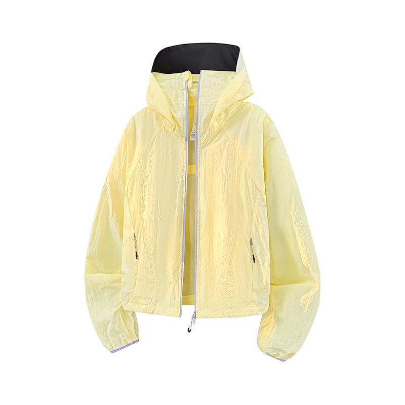 1011 New Sunscreen Clothing Men's Summer Trend Brand UPF100 + Macaron Color Woven Couple Hooded Skin