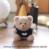 1 Piece Cute Sweater Bear Plush Pendant Toy Soft Stuffed Animal Small Bear Doll Keychain Lovely Birthday Gifts For Girl Boy