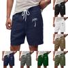 Мужские летние большие повседневные свободные спортивные брюки пляжные шорты