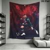 Kylian Mbappé Dream  Wall Hanging Printed Fabric Blanket Decorative Tapestries for Bedroom Living Room Home Decor