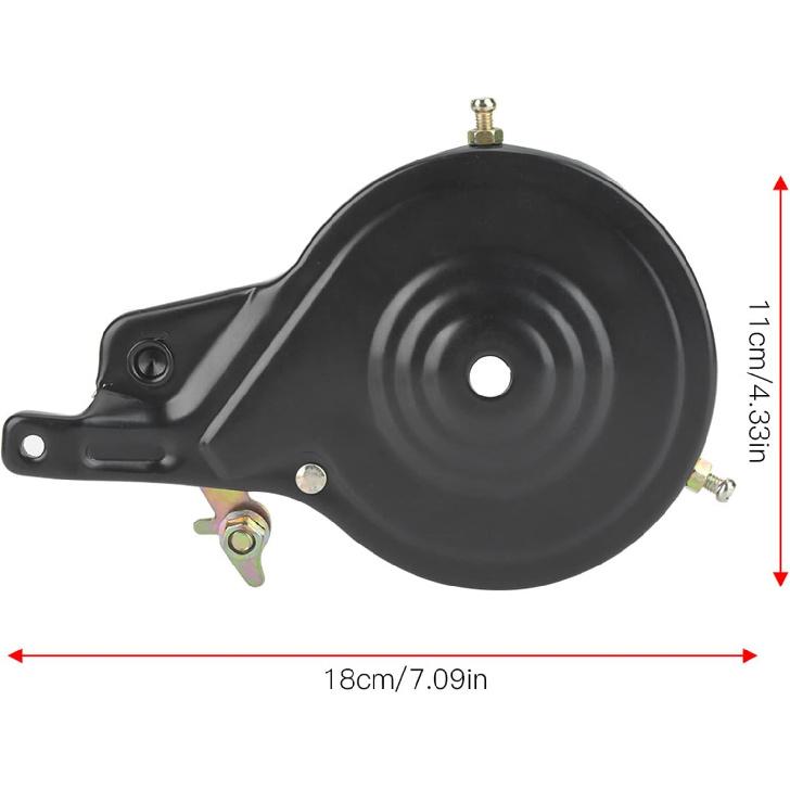 Hapivida Rear Band Drum Brake Assembly, Universal Bike Hub Brake Rear Roller Brake Kit Solid Wheel Up Brake Cylinder Repair Kit