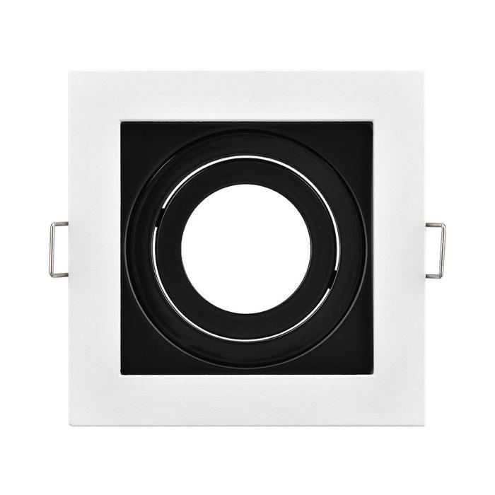 Support de spot Beta R4 carré blanc/noir MR16 GU10/GU5.3