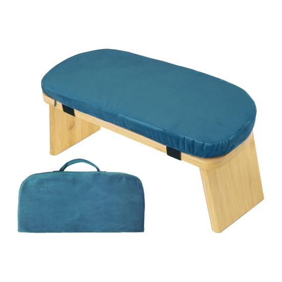 Деревянная скамья для медитации Эргономичный складной стул для медитации с подушкой Сверхпрочный Портативный Стул для медитации Сэйдза Молитва Йога Коленопреклоненный стул