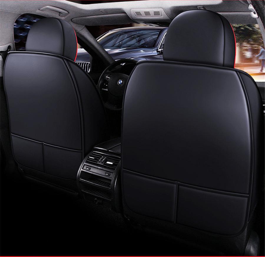 Luxury PU Leather Car Cushion Seat Covers Car-styling Full Surrounded Front+rear Cushion 5-Seats For all Seasons...