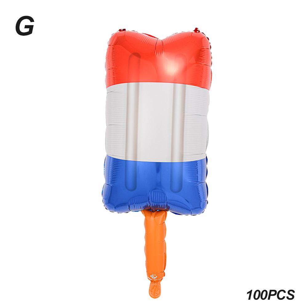 100/50pcs 4th of July Balloons American Flag Star Balloons Red White Blue Foil Balloon USA Balloon Independence Day Party Decor