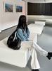 2026 Большая черная сумка через плечо для женщин Мягкая ПУ Винтажная повседневная сумка на плечо Новый стиль Универсальная сумка-тоут