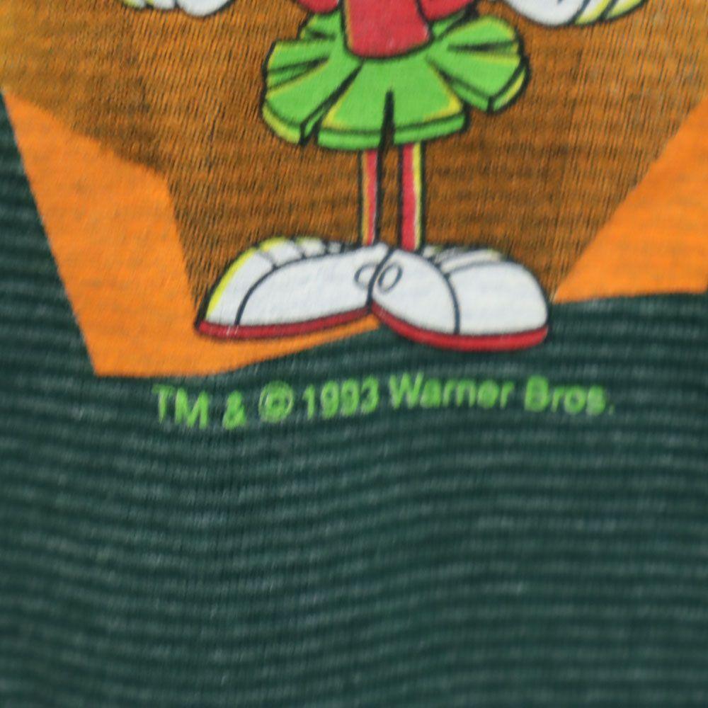 Looney Tunes 90-е Made in USA Старая футболка с принтом по краям, короткий рукав, размер M, мужская, б/у