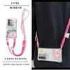KEYSION Crossbody Strap Phone Case for VIVO Y29 4G Cute Cartoon Long Lanyard Mirror Shockproof Cover for IQOO Z10X 5G