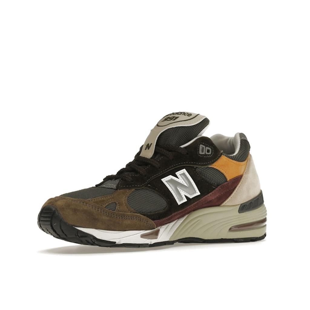 New Balance 991 Made in England Ненасыщенные мужские кроссовки Зелено-оливково-бордовый M991GYB