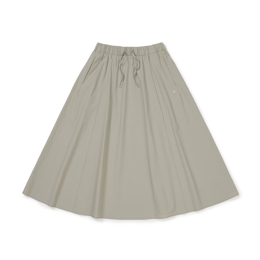 [Snowpeak] Syntech Women's Woven Skirt Beige Gray (S24MWSSK31)