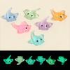 5/10Pcs Luminous Mini Resin Devil Ray, Glow In The Dark Tiny Animals Figures Diy Crafts For Fairy Garden Micro Landscape