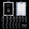 70/140/150Pcs 70/140/150Pcs Nail Molds Transparent Top Nail Forms  For Builder Extension