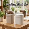 Plastic Desktop Trash Can Sealed Waste Paper Basket Durable Mini Waste  Bin  Bedroom