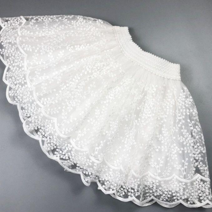 Детская кружевная пышная короткая юбка, юбка из марли для девочек, полуюбка, модная и универсальная короткая юбка для девочек