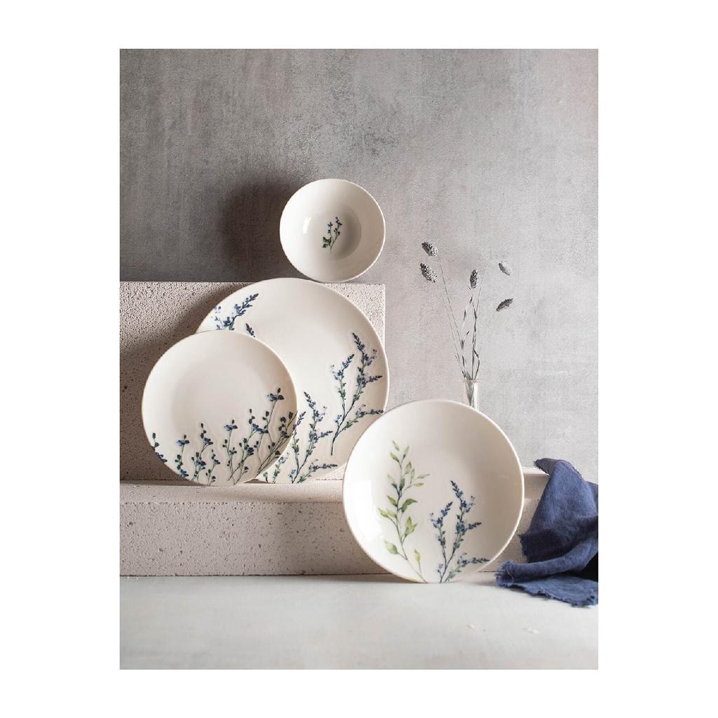 Lavender 24 Piece Porcelain Dinner Set For 6 Persons