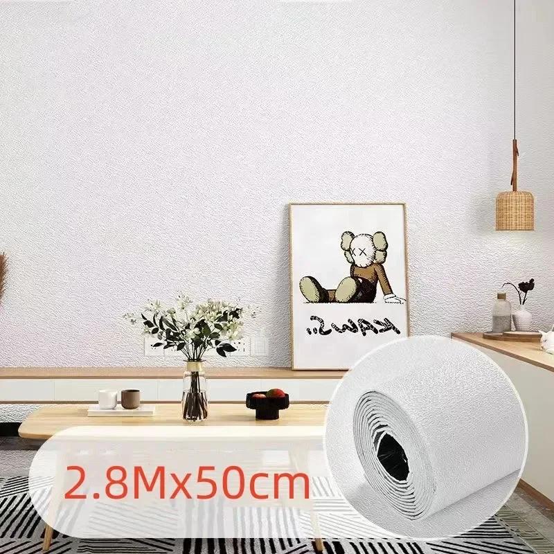 3D противоударная мягкая наклейка на стену, губчатая самоклеящаяся накладка на стену, наклейка на стену, водоотталкивающая, теплоизоляционная, пенопластовая наклейка на стену