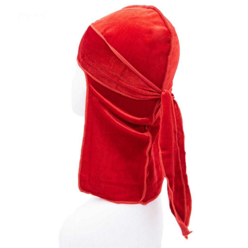 Бархатная пиратская шапка Durag, предварительно завязанный детский тюрбан, хиджаб, эластичная повязка на голову для мальчика