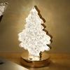 Хрустальные огни для рождественской елки, сенсорная подзарядка, украшение для спальни, ночной светильник, настольная лампа, украшение для рождественской вечеринки