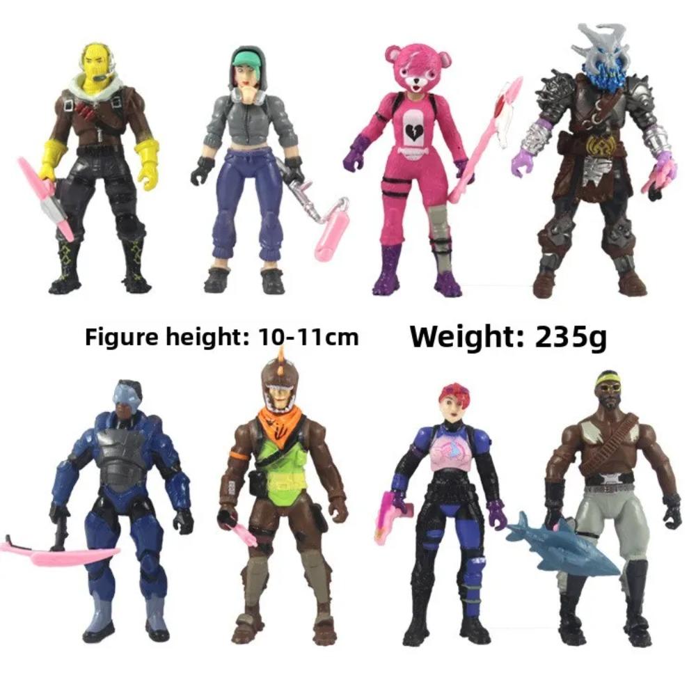 8/12pcs/set Fortnite 20CM Anime Game Figurines Toy Figures Movable Joints Action Figure Model Dolls Decoration Toy Gift