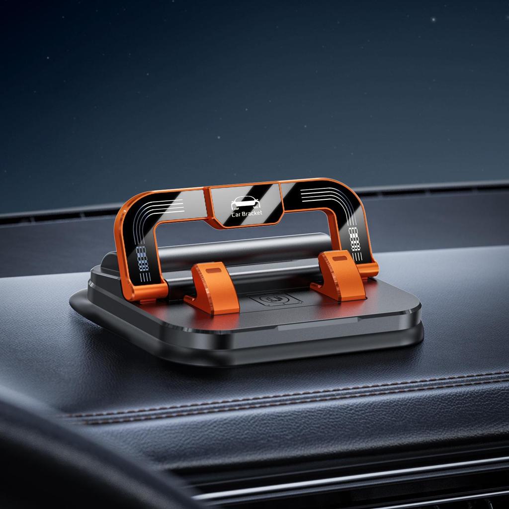 Складной вращающийся держатель для телефона в машину 2-в-1 с номерным знаком