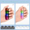 LED Keyboard Keychain Fidget Toys Crystal Clicker Sensory Toy for Stress Relief Keyboard Keychain Fidget Gadget for Adults Kid