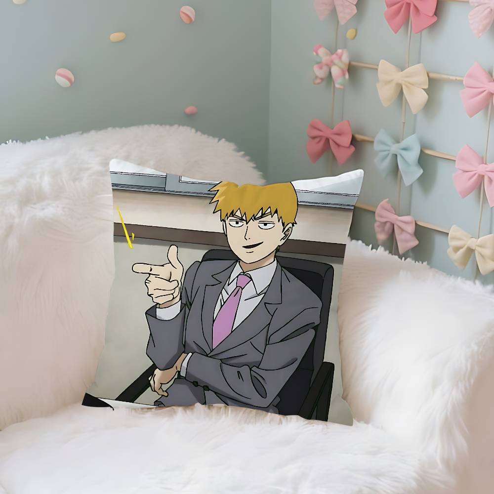 Anime MmOBPSYCHO Kawaii Throw Pillow Covers Pattern Cushion Cover Suitable For Sofa Bedroom Car Pillow Cover