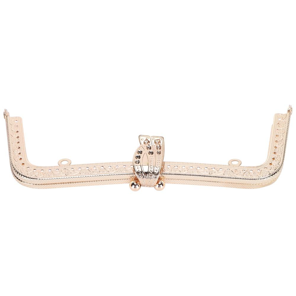 20cm Kiss Clasp Lock Embossed Pattern Purse Hardware Kit Metal Purse Frame For Purse Sewing