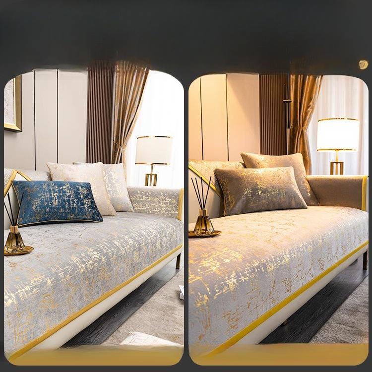 Sofa Cushion Four Seasons Universal High Sense Sofa Cover Sofa Cover Affordable Luxury Style Non-Slip Saddle Cover
