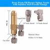 Stainless Steel Fittings Atomizing Nozzle Brass Nozzle Oil Burner Nozzle  Waste Oil Burner
