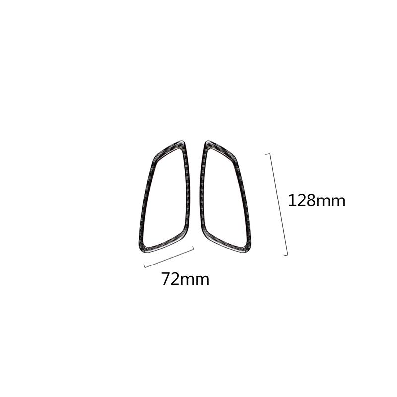 Для BMW E90 E92 E93 3 серии 2005-2012 настоящее углеродное волокно 2 шт./компл. внутренняя дверная ручка автомобиля наклейка декоративная