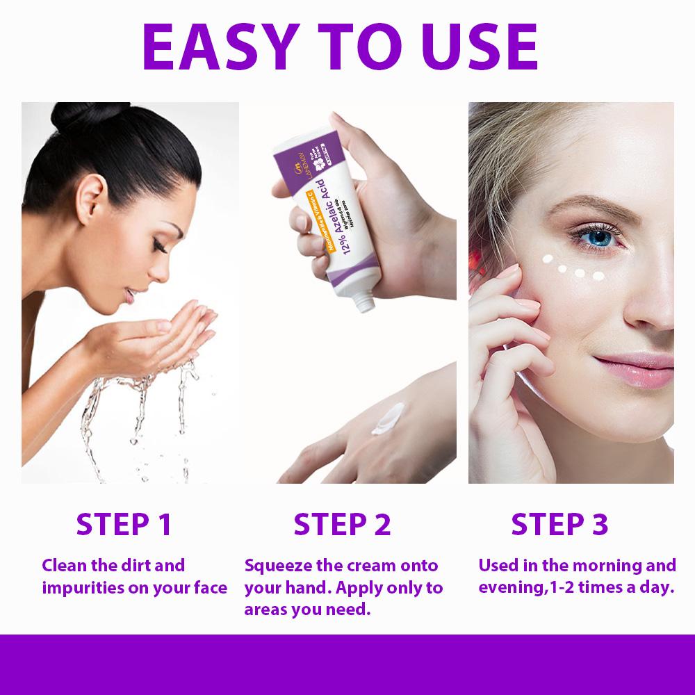 Крем с азелаиновой кислотой - Осветляет тусклую кожу - Минимизирует поры - Подходит для сухой и всех типов кожи, 60 мл