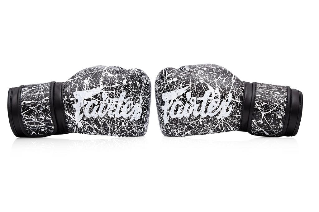 Боксерские перчатки Fairtex BGV14, Черно-белые, 10 унций